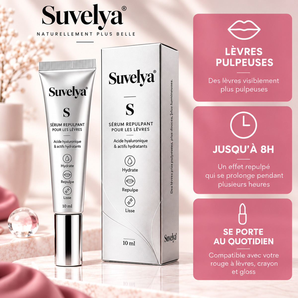 Sérum repulpant pour les lèvres Suvelya