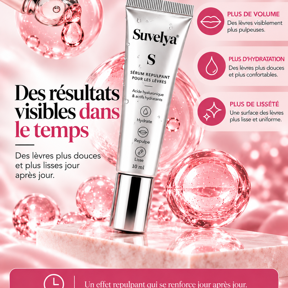 Sérum repulpant pour les lèvres Suvelya